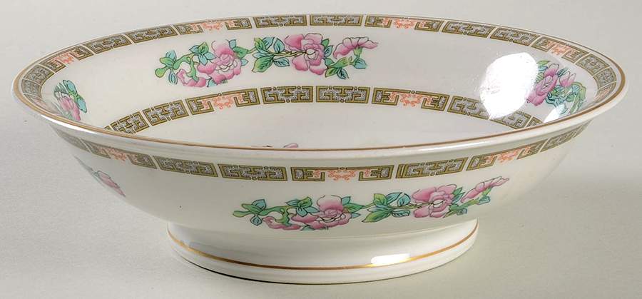 Indian Tree Pink (Smooth Edge) 7" Round Vegetable Bowl by Syracuse-1