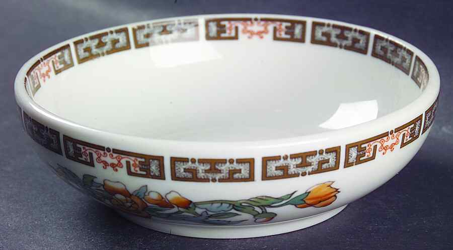 Indian Tree Orange Flowers (White) Dessert Bowl by Syracuse-1