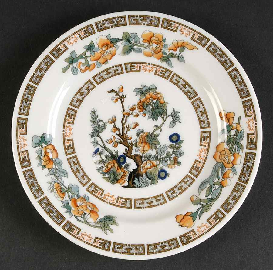 Indian Tree Orange Flowers (White) Bread & Butter Plate by Syracuse-1