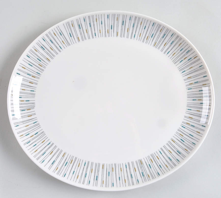 Jackstraws 11" Oval Serving Platter by Syracuse-1