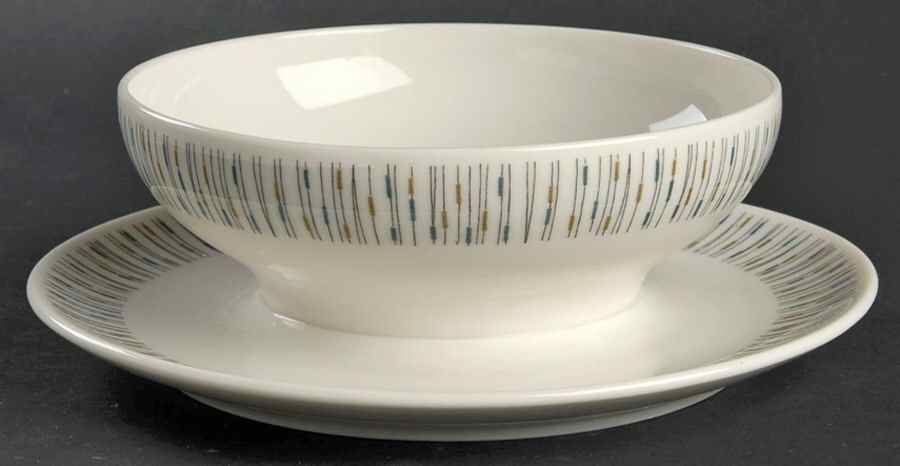 Jackstraws Gravy Boat with Attached Underplate by Syracuse-1