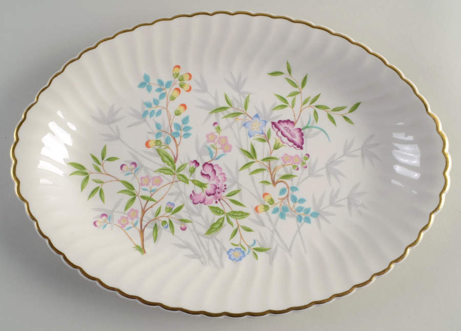 Jewel Tree 14" Oval Serving Platter by Syracuse-1