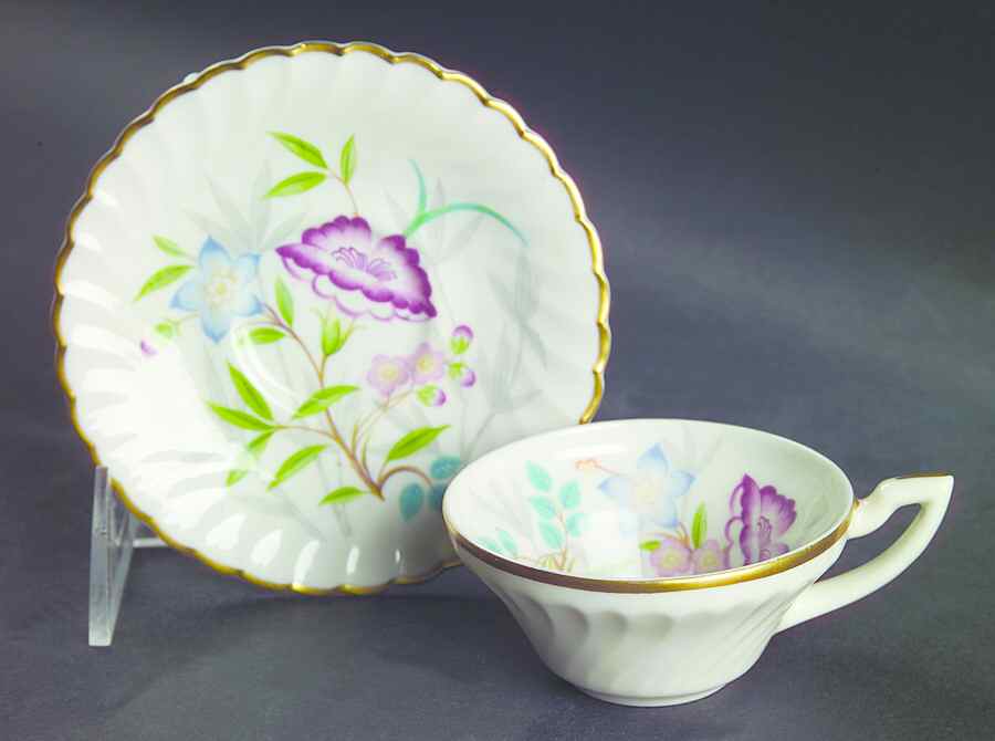 Jewel Tree Flat Demitasse Cup & Saucer Set by Syracuse-1