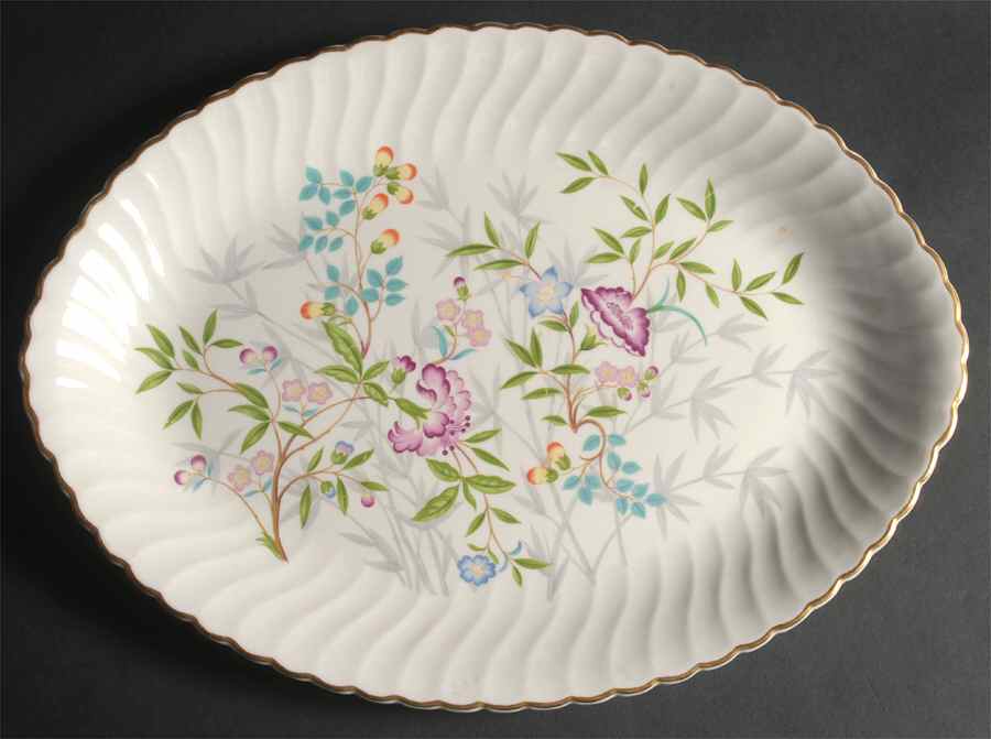 Jewel Tree 16" Oval Serving Platter by Syracuse-1