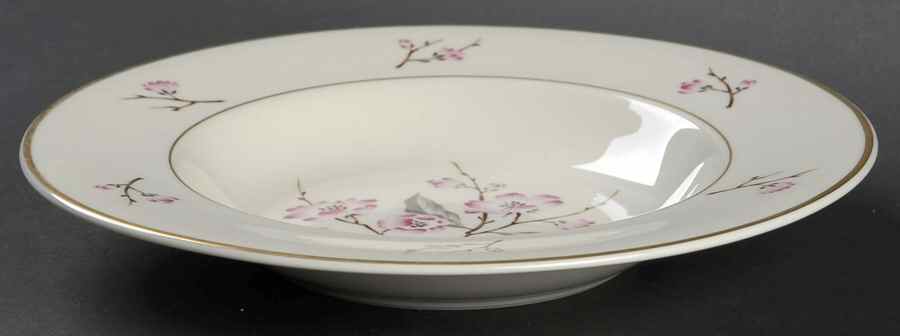 Jubilee (Pink Flowers) Rim Soup Bowl by Syracuse-1