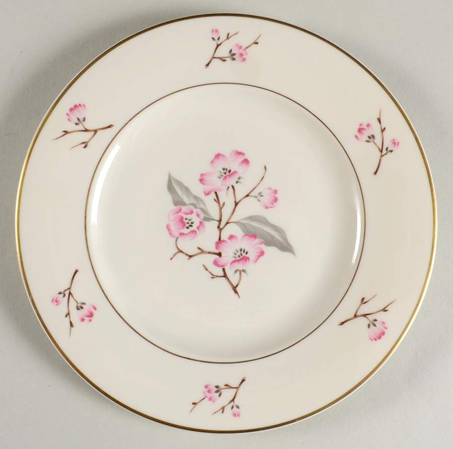 Jubilee (Pink Flowers) Salad Plate by Syracuse-1