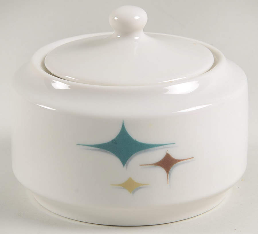 Jubilee (Trend, Stars) Sugar Bowl & Lid by Syracuse-1