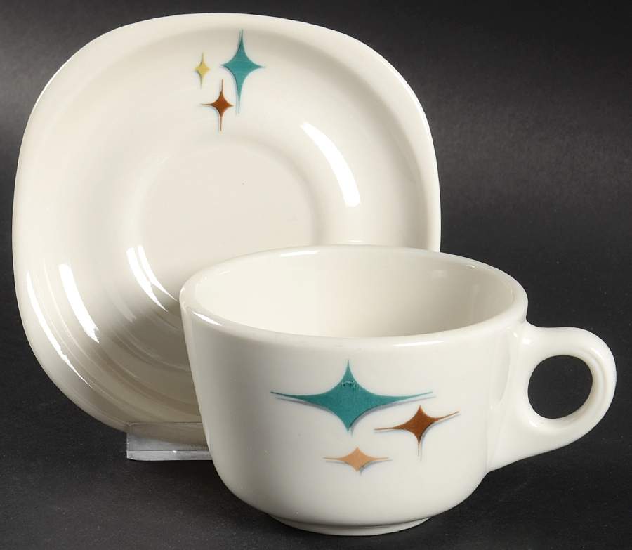 Jubilee (Trend, Stars) Flat Cup & Saucer Set by Syracuse-1
