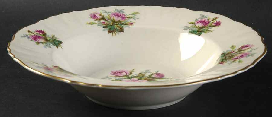 June Rose Rim Soup Bowl by Syracuse-1