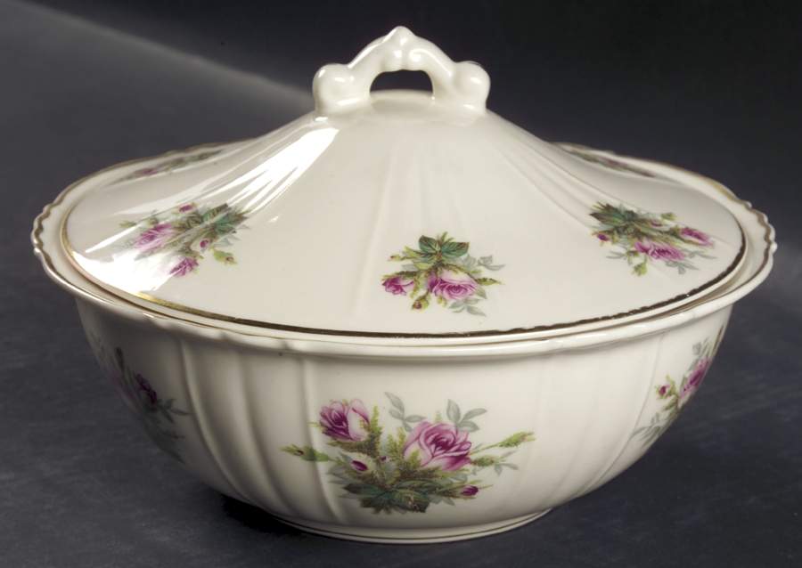 June Rose Round Covered Vegetable by Syracuse-1