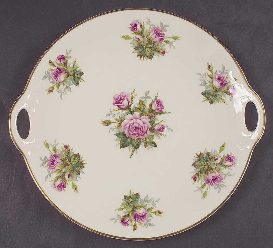 June Rose Handled Cake Plate by Syracuse-1