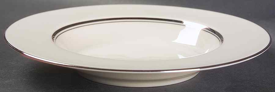 Kent (Platinum Trim) Rim Soup Bowl by Syracuse-1