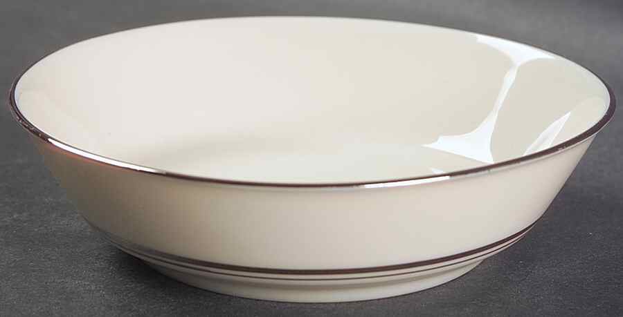 Kent (Platinum Trim) Fruit/Dessert (Sauce) Bowl by Syracuse-1