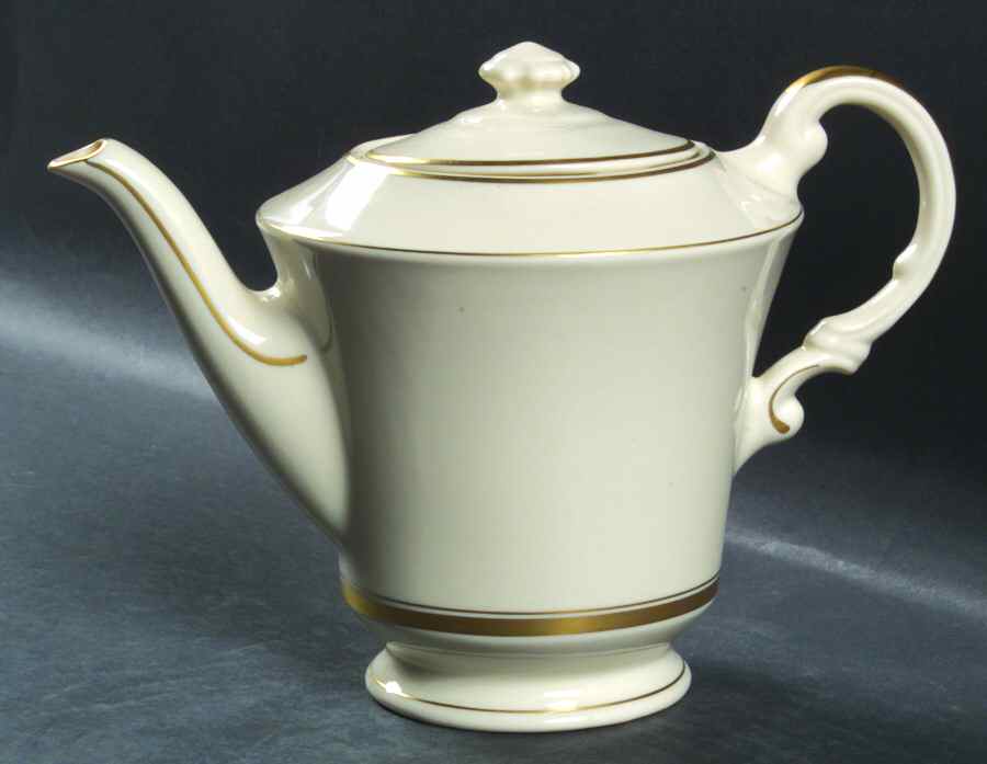 Kent (Gold Trim) Teapot & Lid by Syracuse-1