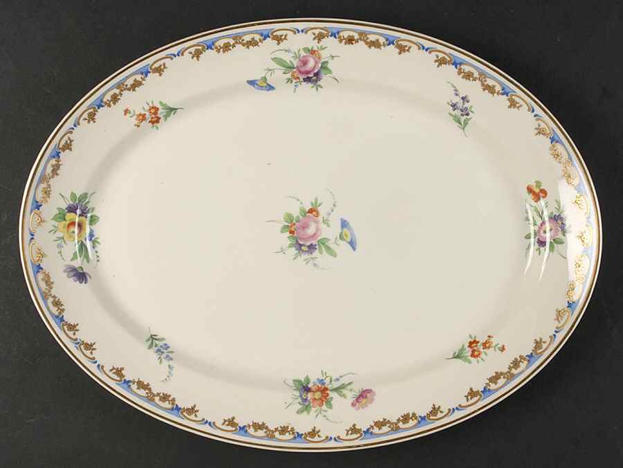 Lady Louise 14" Oval Serving Platter by Syracuse-1