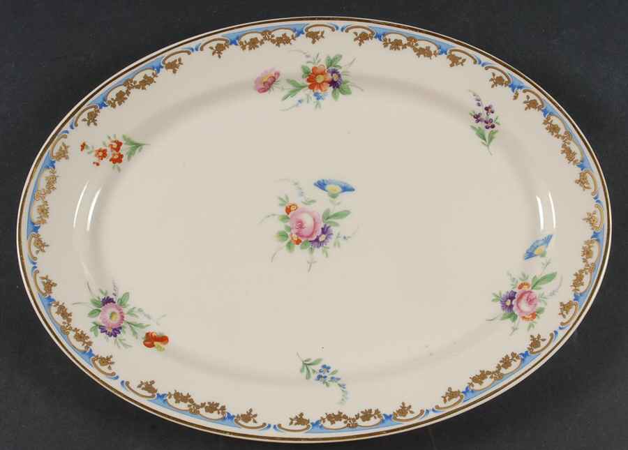 Lady Louise 12" Oval Serving Platter by Syracuse-1