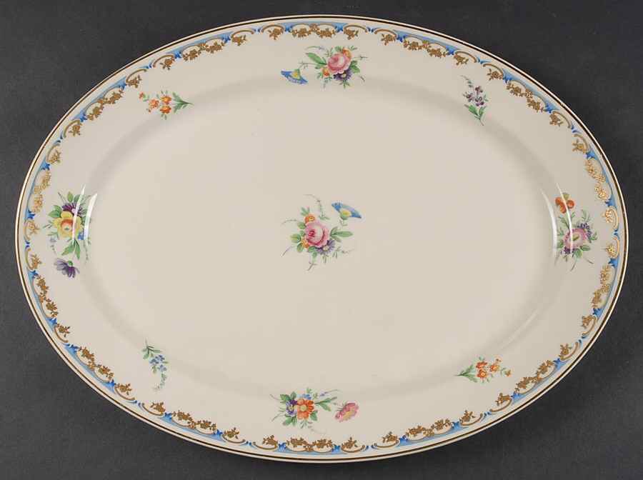 Lady Louise 16" Oval Serving Platter by Syracuse-1