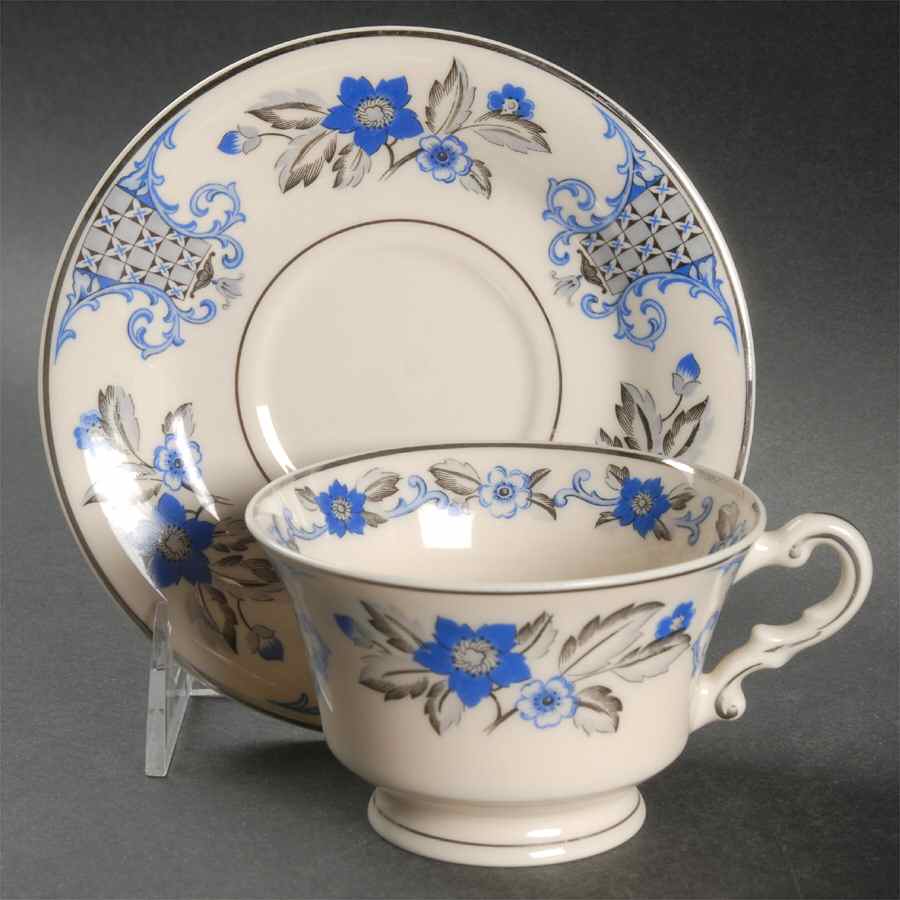 Lady Mary Footed Cup & Saucer Set by Syracuse-1