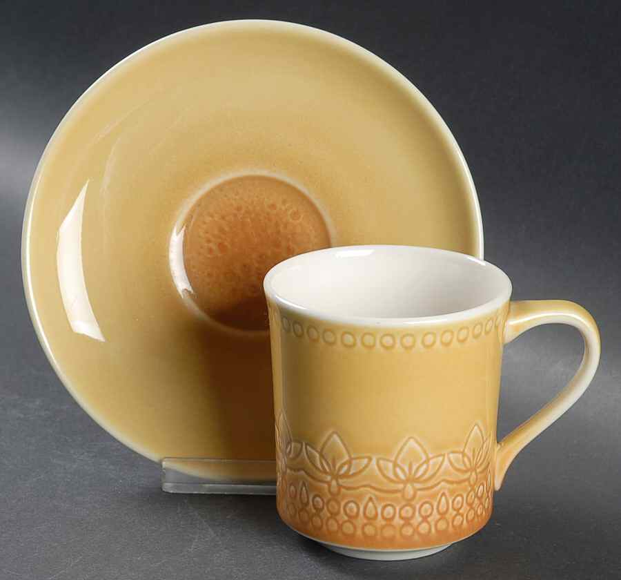 Largo Flat Cup & Saucer Set by Syracuse-1
