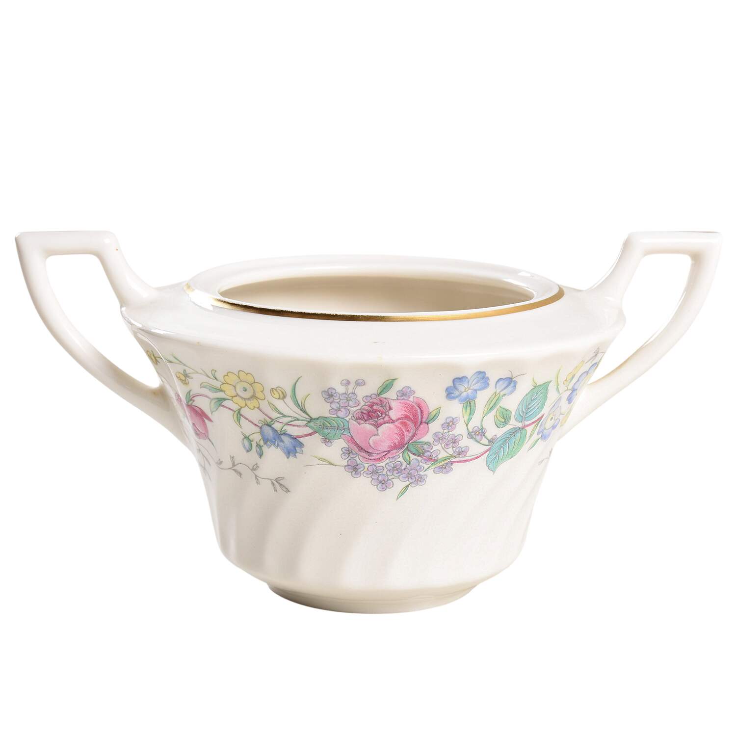 Lilac Rose Sugar Bowl No Lid by Syracuse-1