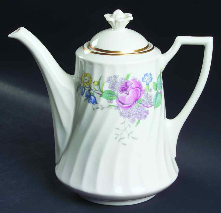 Lilac Rose Coffee Pot & Lid by Syracuse-1