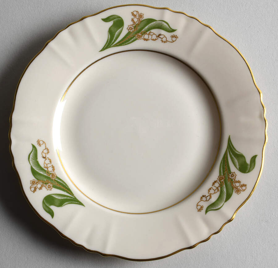 Lily of The Valley (Gold Trim) Bread & Butter Plate by Syracuse-1