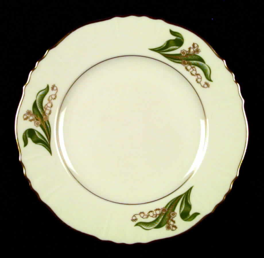 Lily of The Valley (Gold Trim) Salad Plate by Syracuse-1