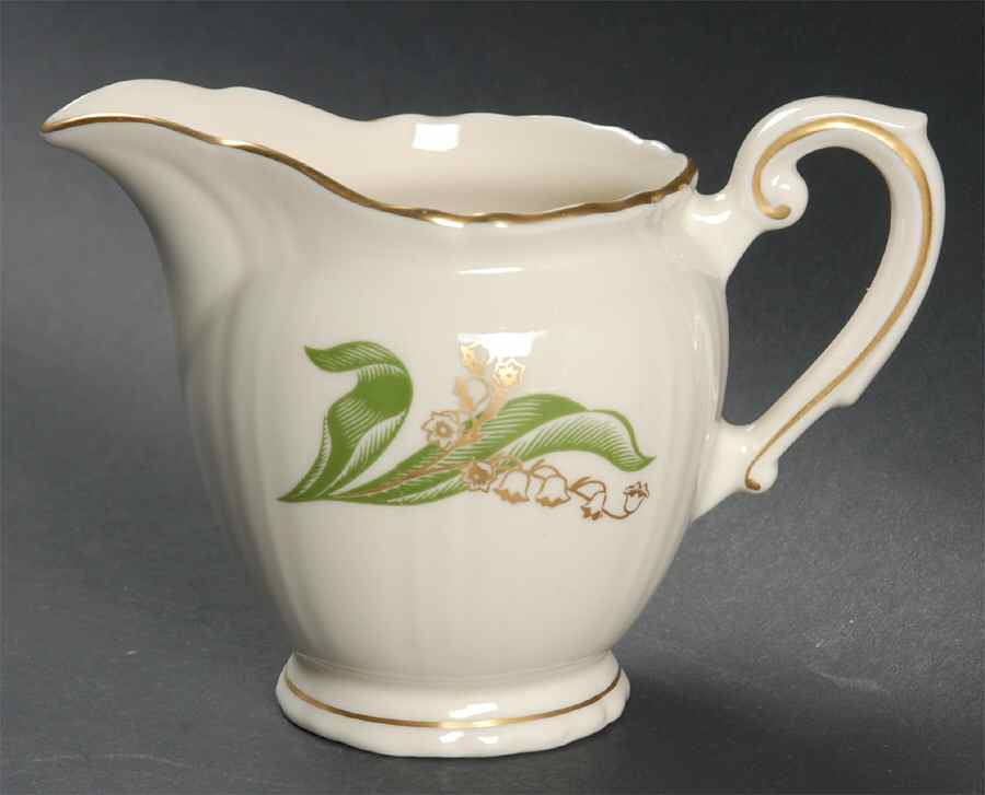 Lily of The Valley (Gold Trim) Creamer by Syracuse-1