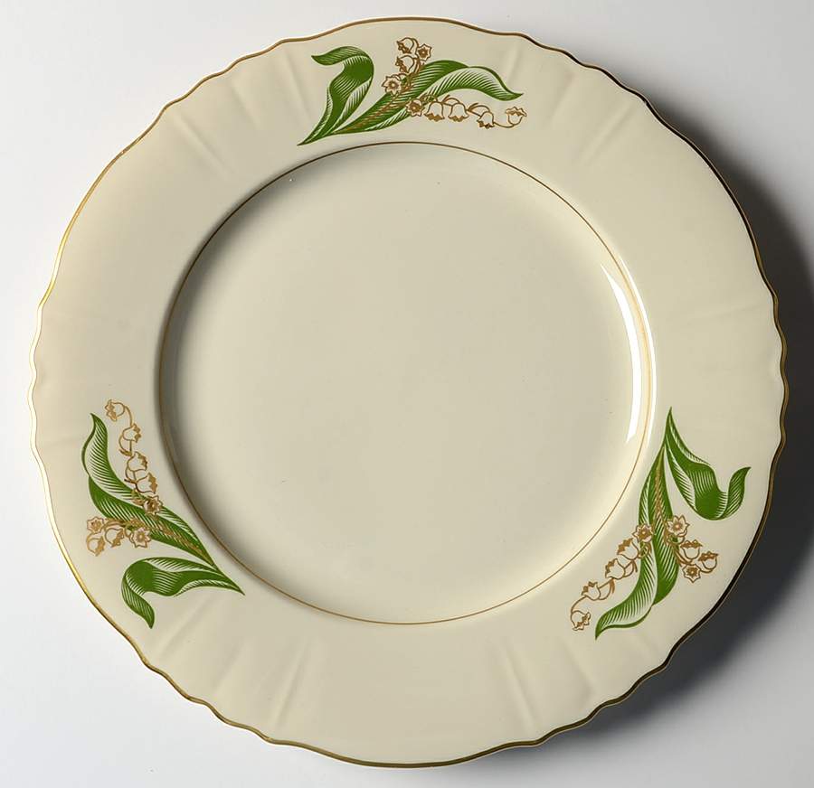 Lily of The Valley (Gold Trim) Large Dinner Plate by Syracuse-1