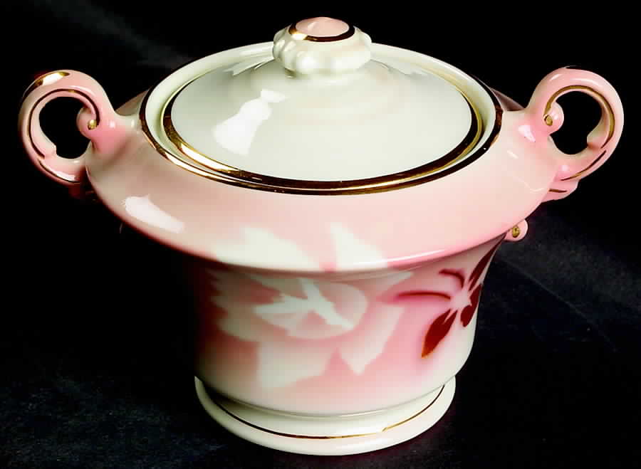Madam Butterfly Sugar Bowl & Lid by Syracuse-1