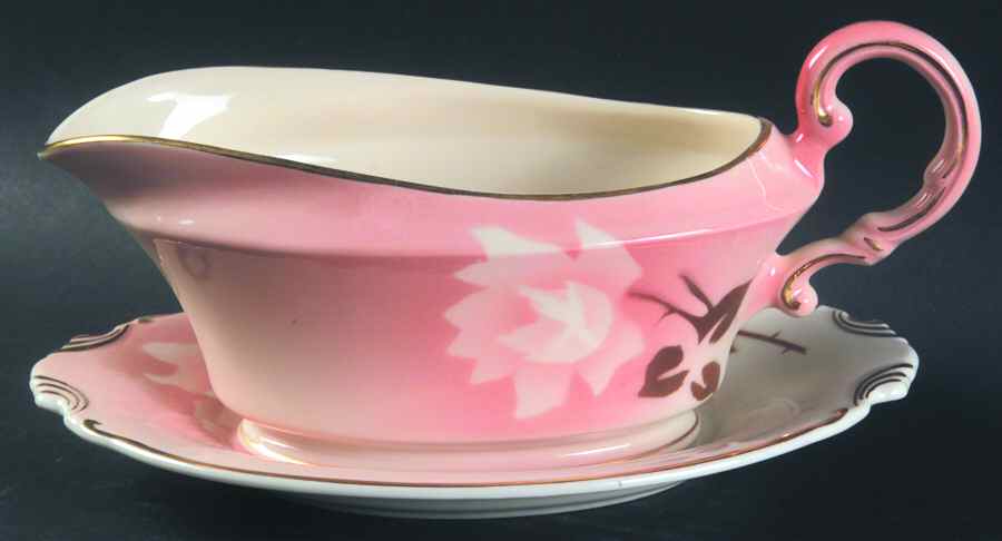Madam Butterfly Gravy Boat & Underplate by Syracuse-1
