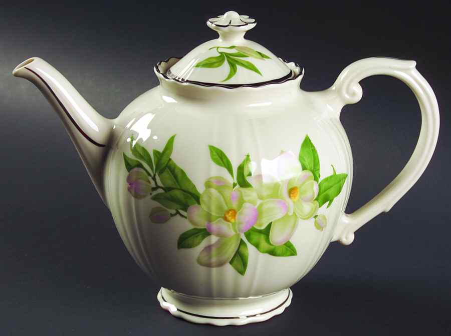 Magnolia Teapot & Lid by Syracuse-1