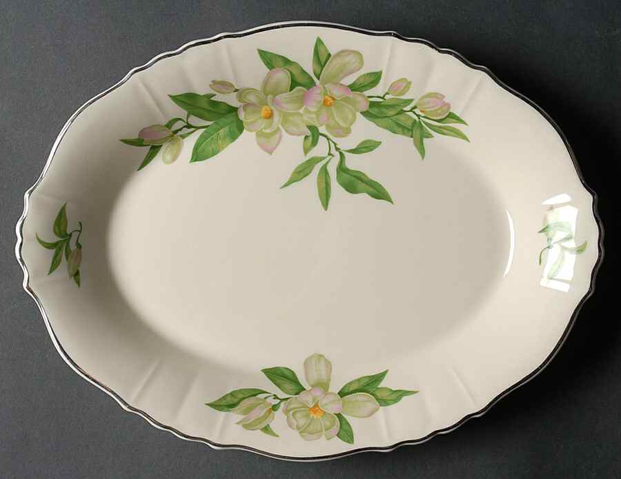 Magnolia 12" Oval Serving Platter by Syracuse-1