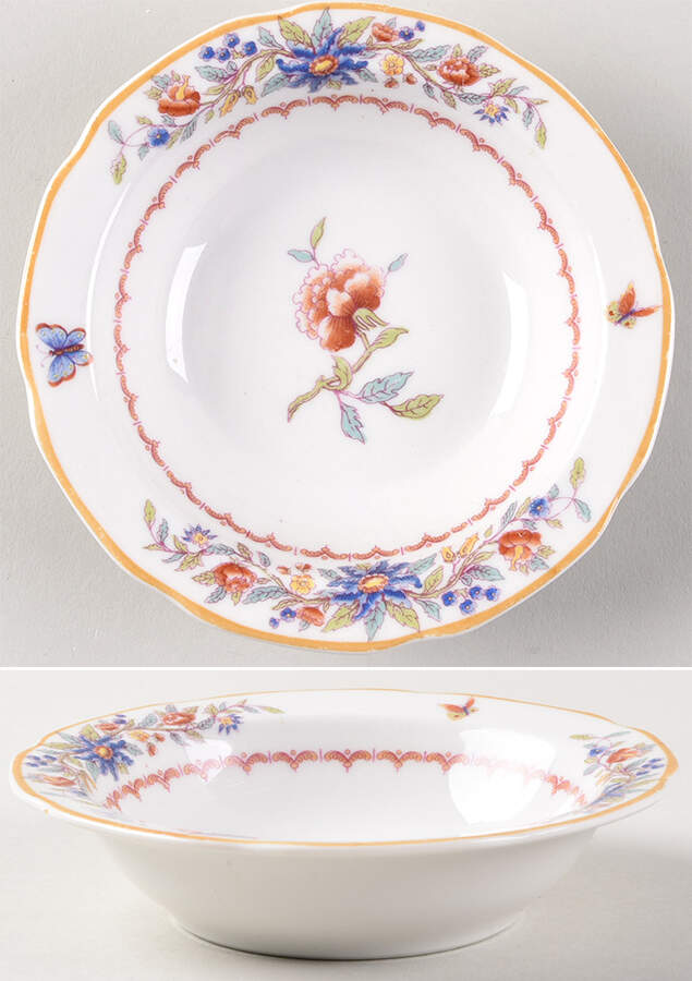 Mandarin Rim Fruit/Dessert (Sauce) Bowl by Syracuse-1