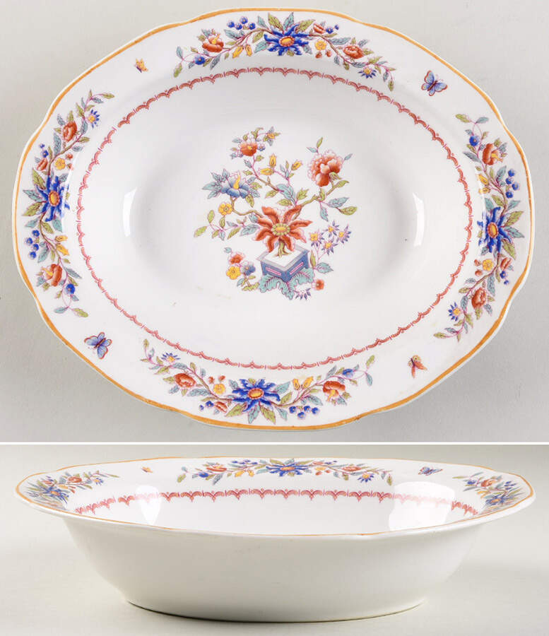 Mandarin 9" Oval Vegetable Bowl by Syracuse-1