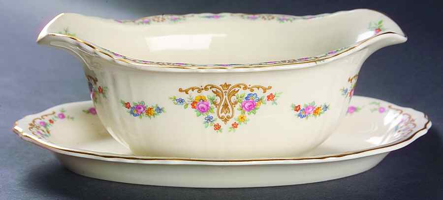 Marietta Gravy Boat with Attached Underplate by Syracuse-1