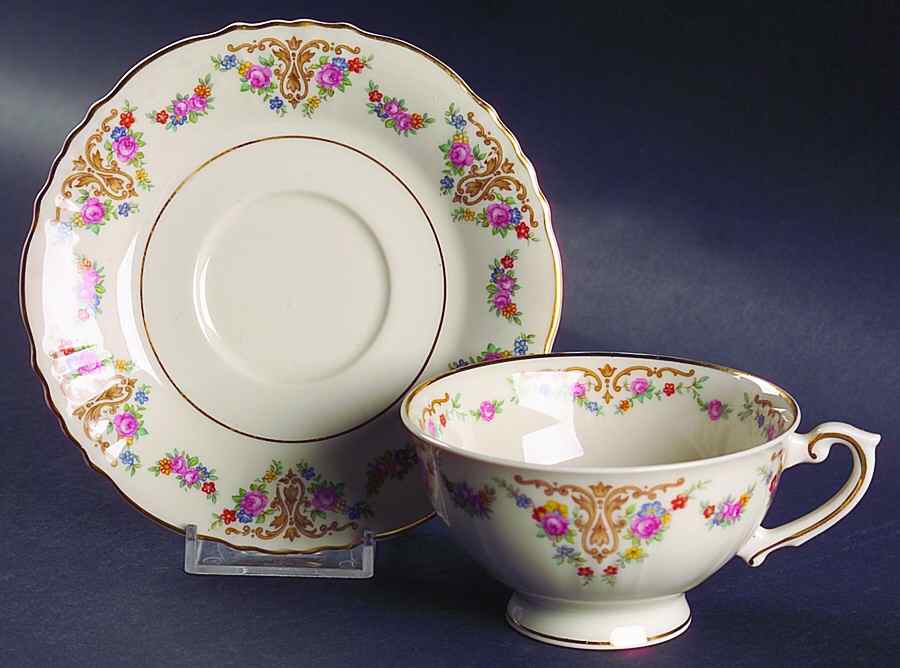 Marietta Footed Cup & Saucer Set by Syracuse-1