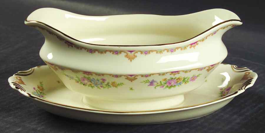 Marlene Gravy Boat with Attached Underplate by Syracuse-1