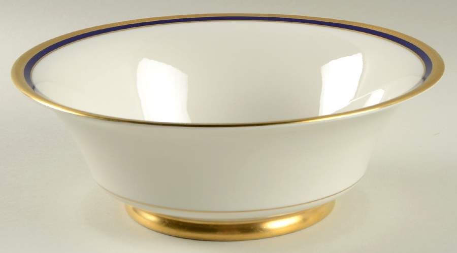 Marlborough Blue 8" Round Vegetable Bowl by Syracuse-1