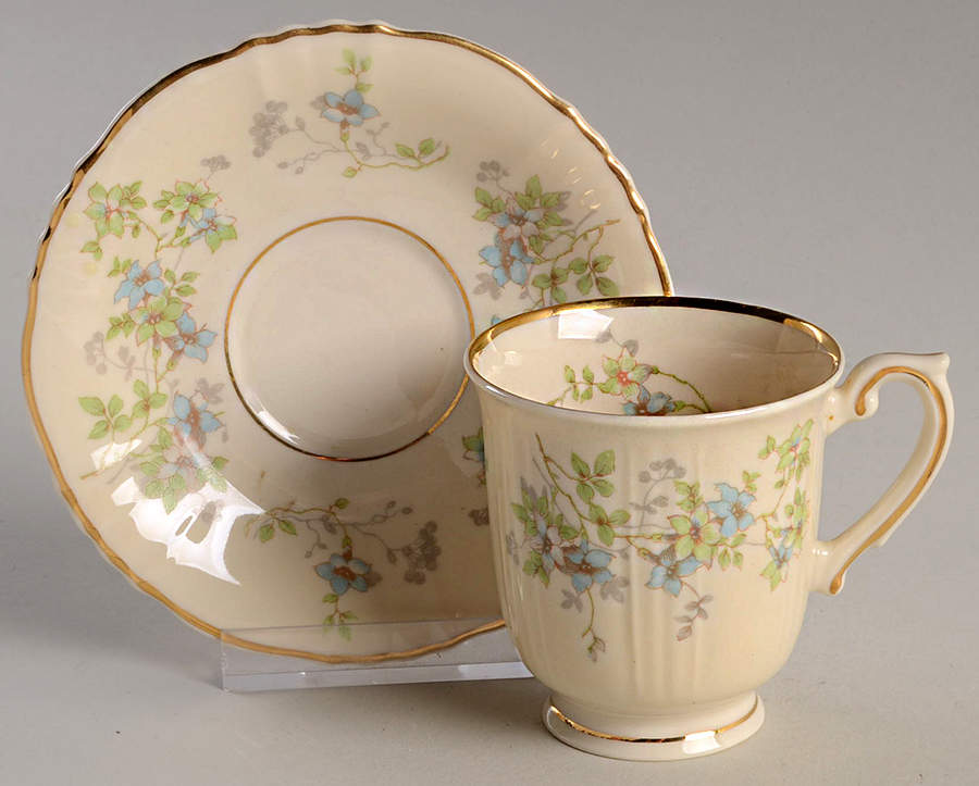 Mayview Footed Demitasse Cup & Saucer Set by Syracuse-1