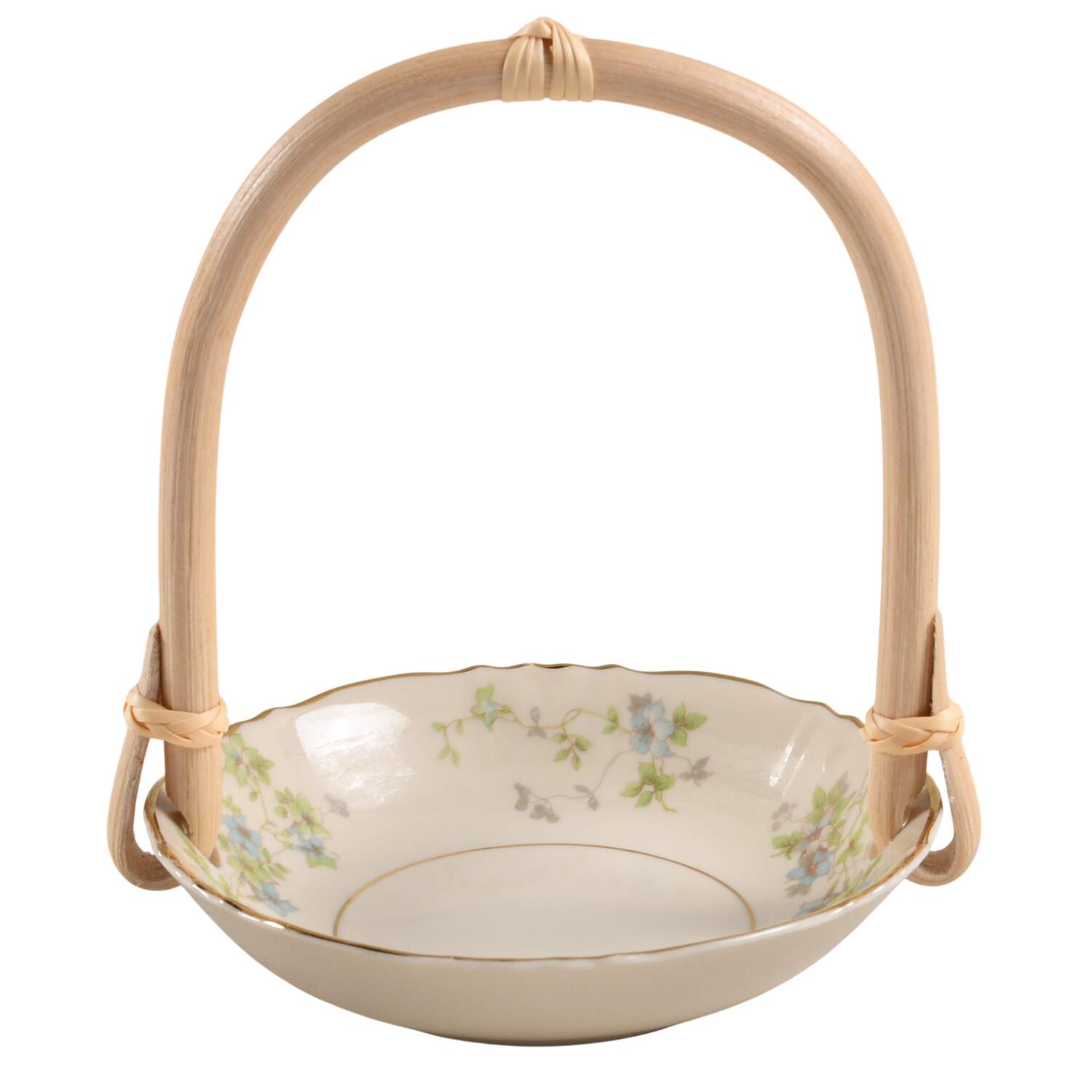 Mayview 7''-7 1/4'' Basket W/Bamboo Handle HC by Syracuse-1