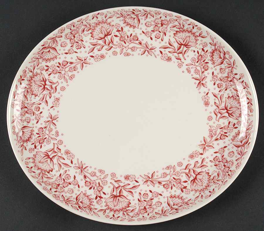 Mayflower Red 11" Oval Serving Platter by Syracuse-1