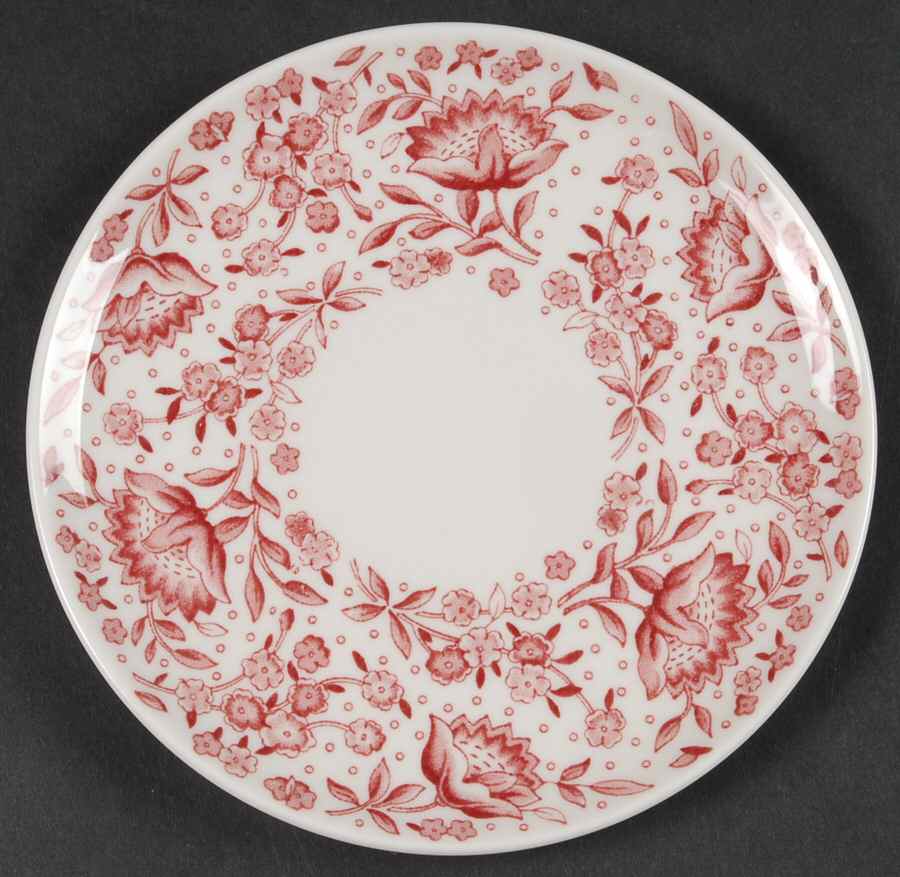Mayflower Red Bread & Butter Plate by Syracuse-1