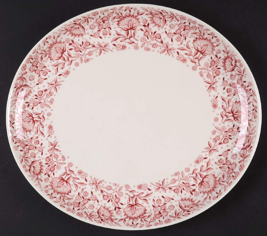Mayflower Red 12" Oval Serving Platter by Syracuse-1