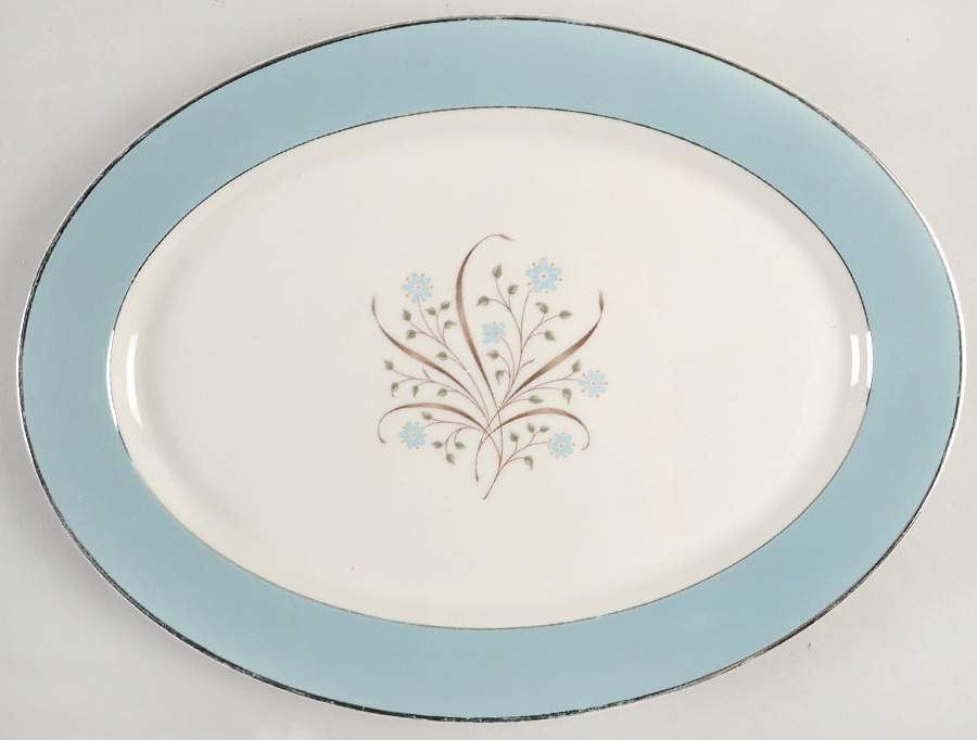 Meadow Breeze 14" Oval Serving Platter by Syracuse-1