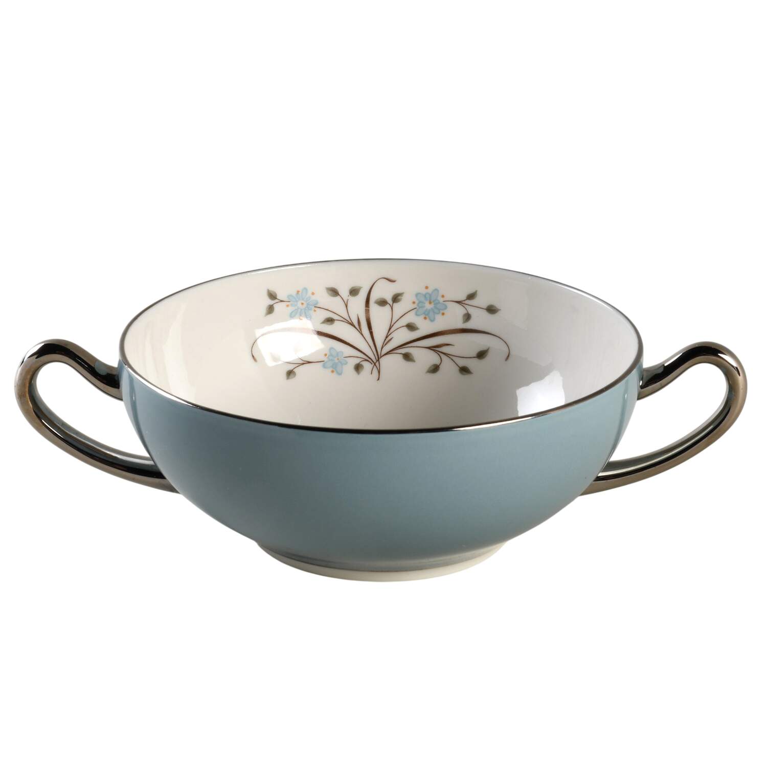 Meadow Breeze Flat Cream Soup Bowl by Syracuse-1