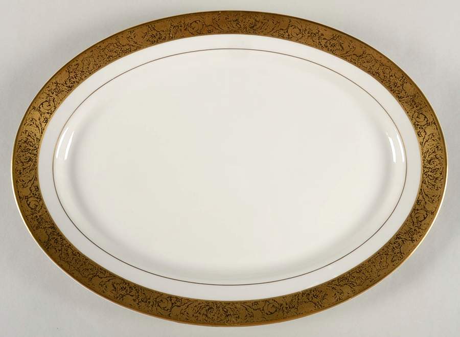 Medici 14" Oval Serving Platter by Syracuse-1