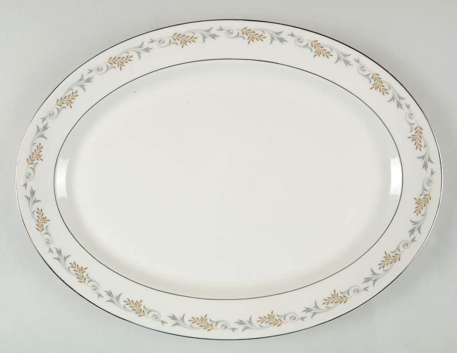 Melodie 16" Oval Serving Platter by Syracuse-1