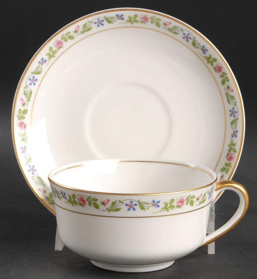 Melrose Flat Cup & Saucer Set by Syracuse-1