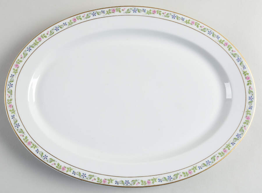 Melrose 14" Oval Serving Platter by Syracuse-1